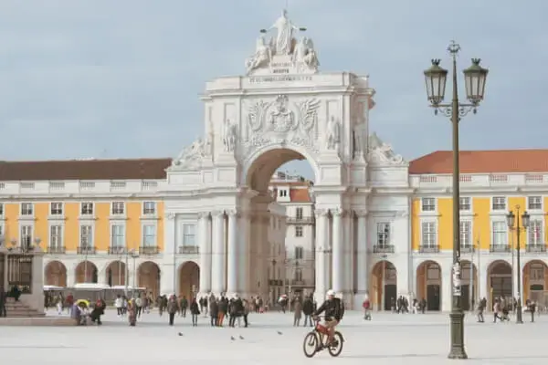 Terreiro do Paço, a Praça do Comércio, em Lisboa, Portugal