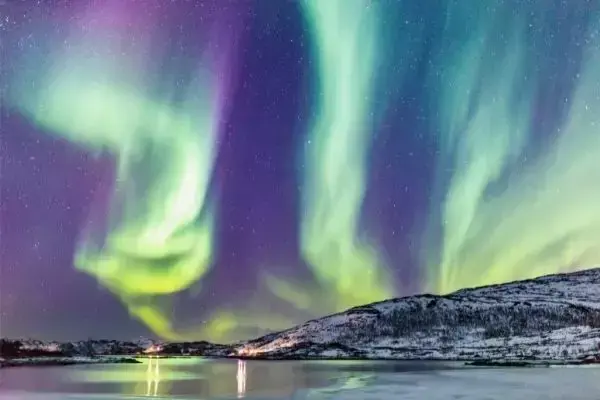 Aurora boreal na Noruega