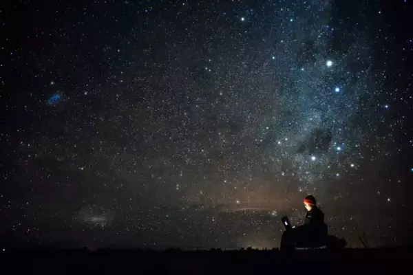 Céu estrelado no Deserto do Atacama, Chile