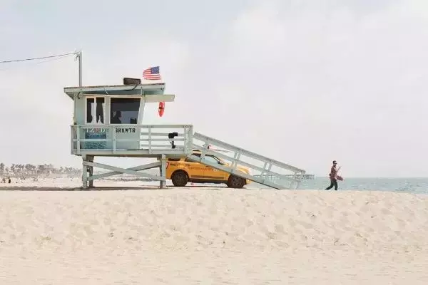 Praia de Venice, na Califórnia, Estados Unidos