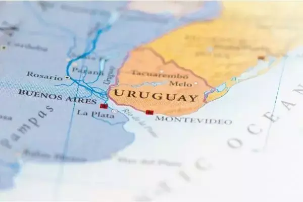 Mapa do Uruguai