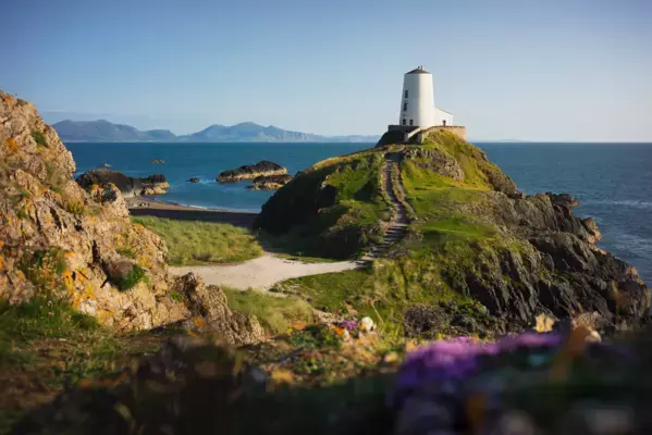 Farol em Ynys Llanddwyn, Vereinigtes Königreich, País de Gales