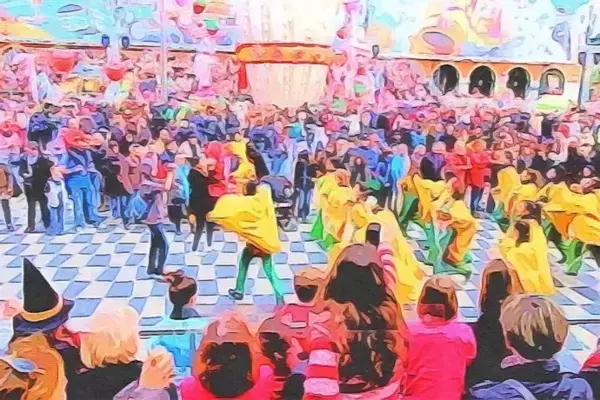 Ilustração do carnaval de Nice, na França