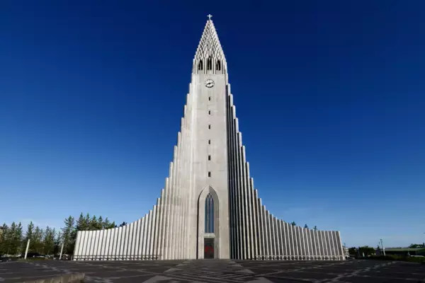 Hallgrímskirkja, igreja luterana de Reykjavík, capital da Islândia