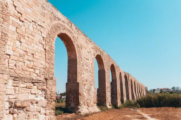 Construções histórias em Larnaca, Chipre