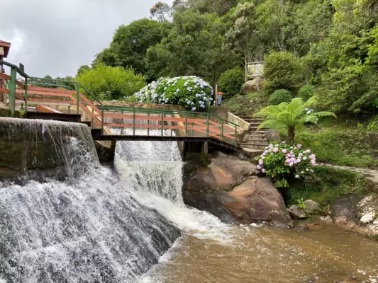 Cachoeira Ducha de Prata em Campos de Jordão, em São Paulo