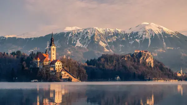 Lago Bled, na Eslovênia