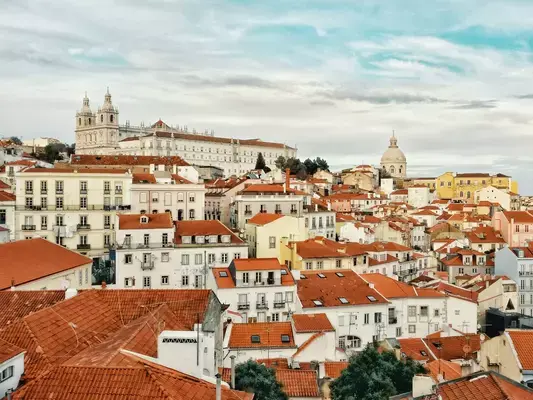 Vista da capital de Portugal, Lisboa.