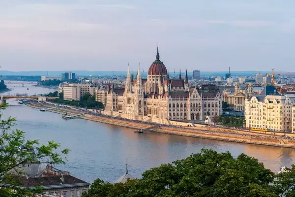 Vista aérea de Budapeste, capital da Hungria