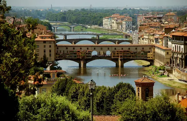 Ponte Vecchio em Florença, na Itália