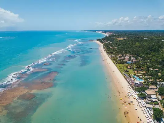 Vista aérea de Arraial d'Ajuda, Bahia