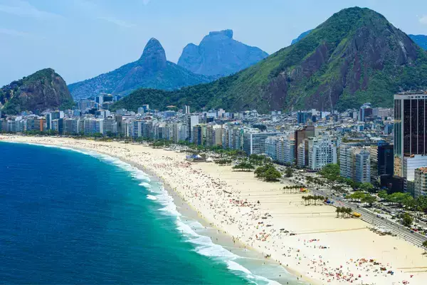 Praia de Copacabana visto do alto