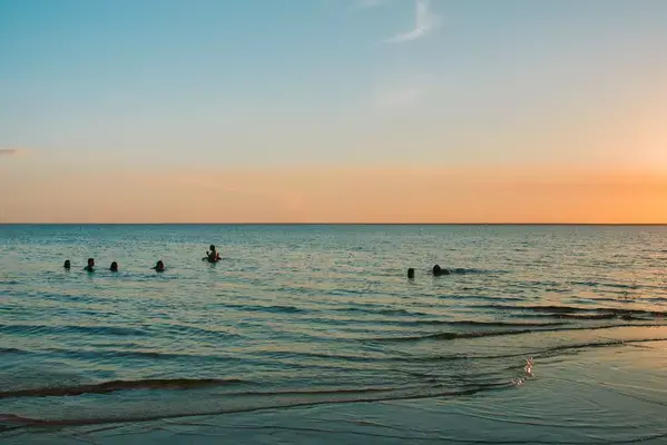 Praia em Santarém, Pará, Brasil