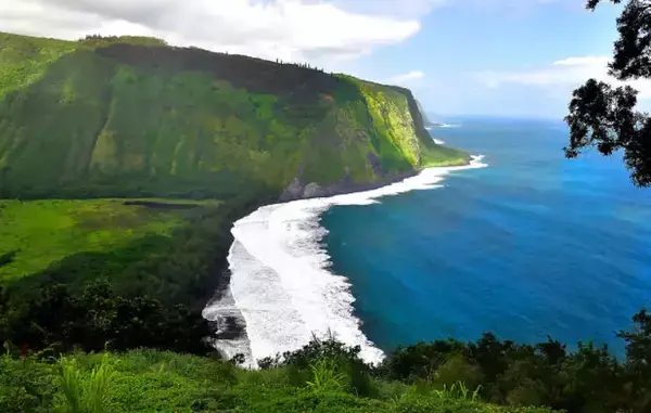 Visão aérea da ilha Big Island, no Havaí.