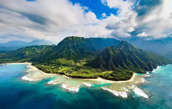 Visão paradisíaca do Havaí.