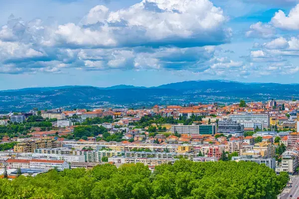 Vista aerea de parte da cidade de Braga