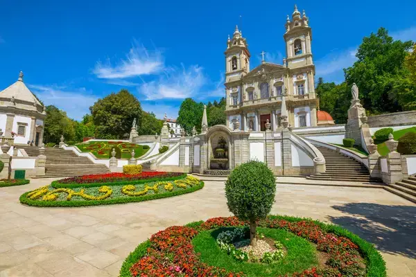 Jardim da Catedral de Bom Jesus do Monte, em Braga