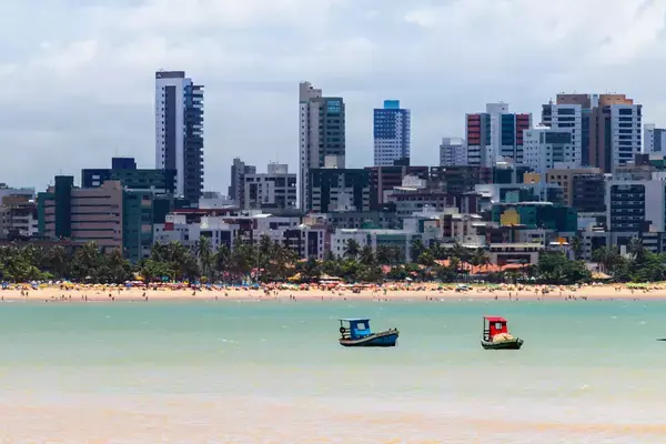 Vista da cidade de João Pessoa e da praia