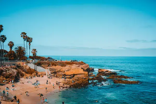Praia em San Diego, Califórnia, Estados Unidos
