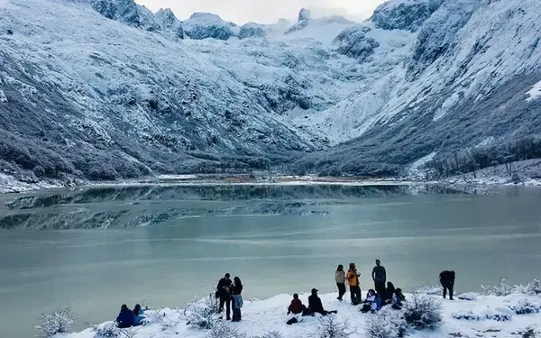 Lago em Ushuaia, na Argentina