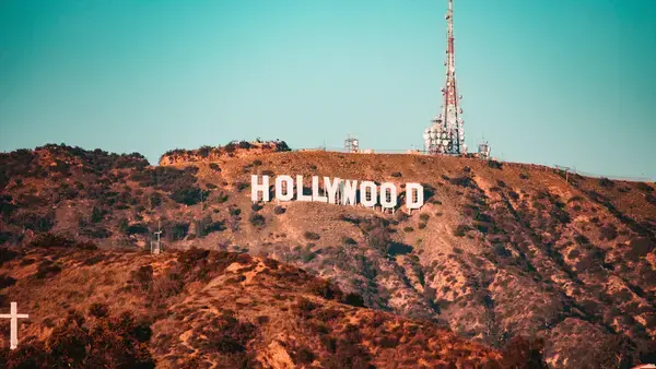 Letreiro de Hollywood em Los Angeles, Califórnia.
