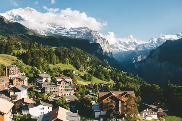 Vila de wengen, lugares frios para viajar