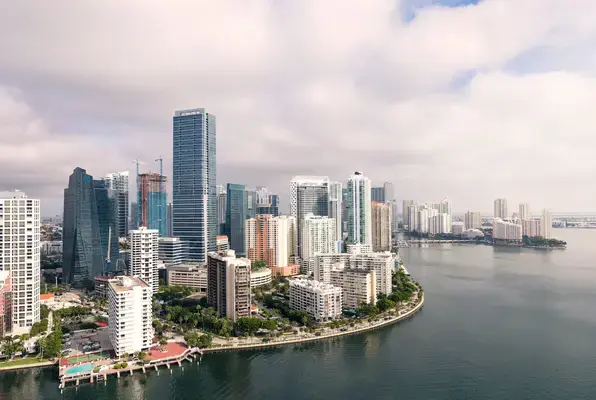 Vista dos prédios de Miami