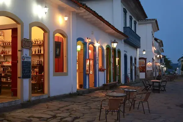 Casas históricas em Paraty, Rio de Janeiro