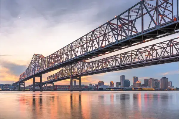 Ponte de New Orleans, no estado da Louisiana