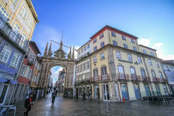 Prédios históricos em Braga, Portugal