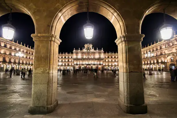 Fachada da Plaza Mayor, em Salamanca, na Espanha