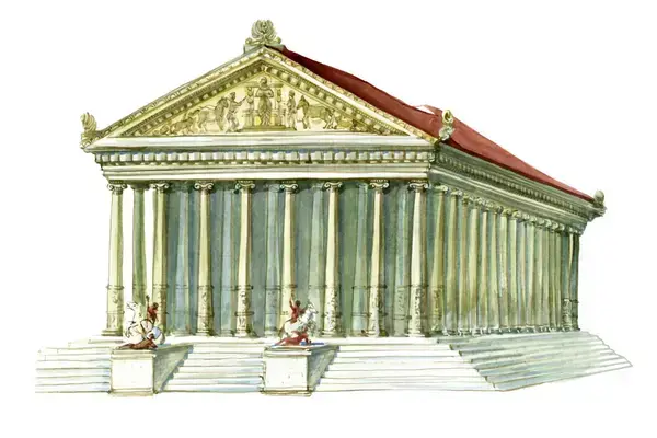 Imagem digital do que era o templo de Artemis