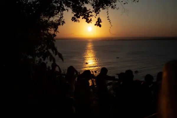 Pôr do Sol no Mirante em morro de são paulo