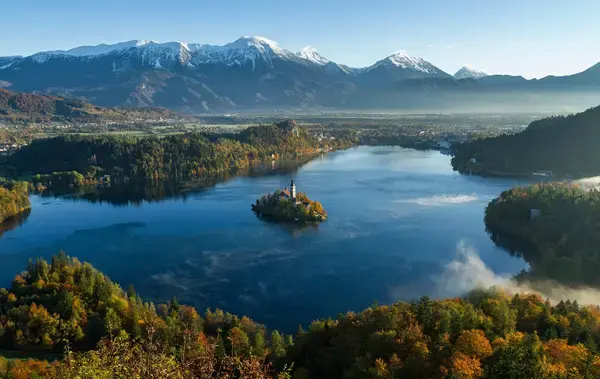 Lago em Bled, Eslovênia