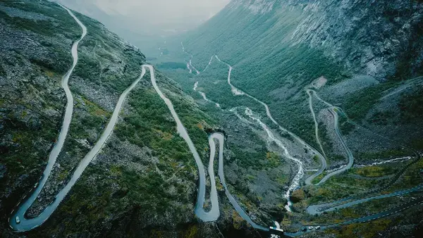 Estrada de Trollstigen, na Noruega