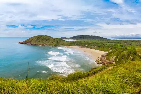 Praia famosa na Ilha do Mel, Paraná