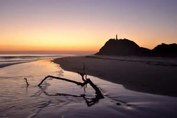 Amanhecer em praia da Ilha do Mel