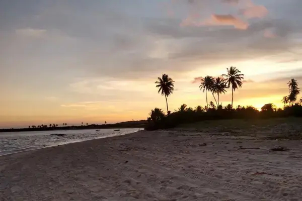 Pôr do Sol na Praia de Coqueirinho do Norte, na Paraíba