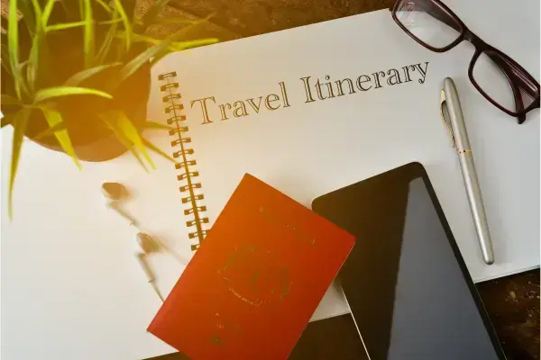 Um itinerário de viagem