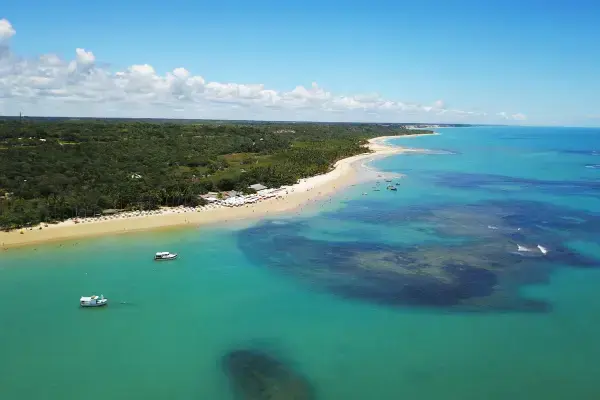 Praia de Caraíva vista de cima
