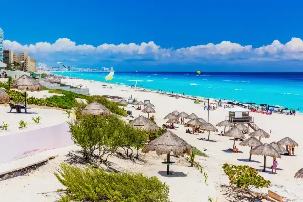 Praia de Cancun, no México