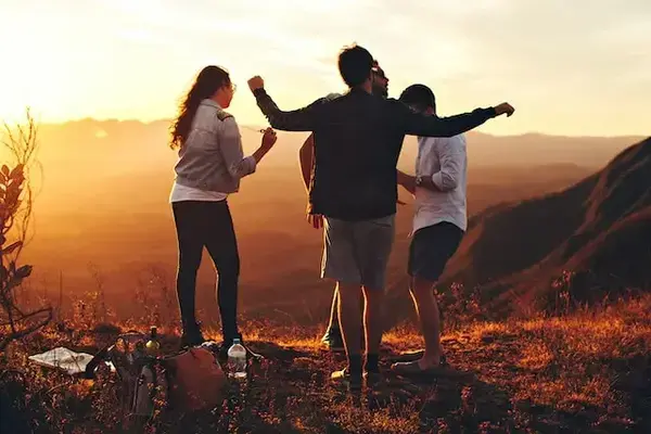 Amigos se divertindo juntos