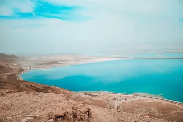 Vista para o Mar Morto, em Israel