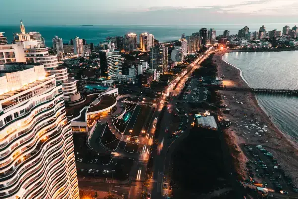 Vista da cidade de Punta del Este, no Uruguai
