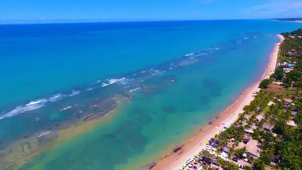 Vista aérea de praia em Porto Seguro, Bahia (Fonte: Adobe Stock)