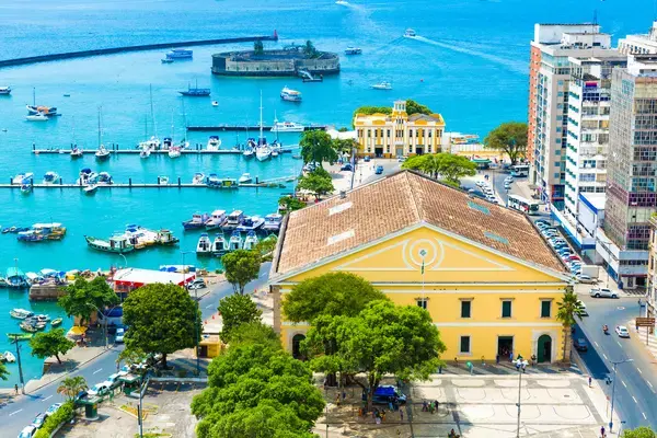 Vista aérea da cidade de Salvador, na Bahia