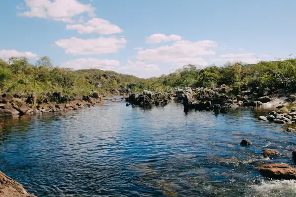Pequeno rio do Parque Nacional da Chapada dos Veadeiros