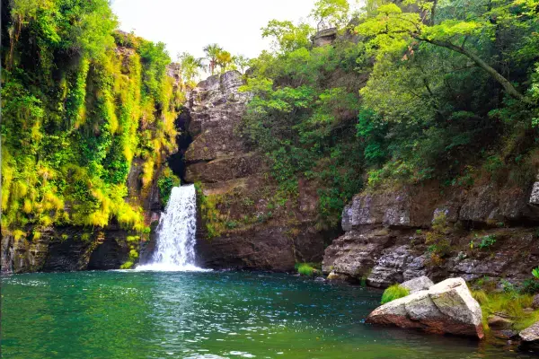 Cachoeira da Prata e a Cachoeira de Santa Bárbara