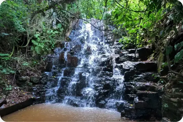 Cachoeira na cidade de Brotas, interior de São Paulo