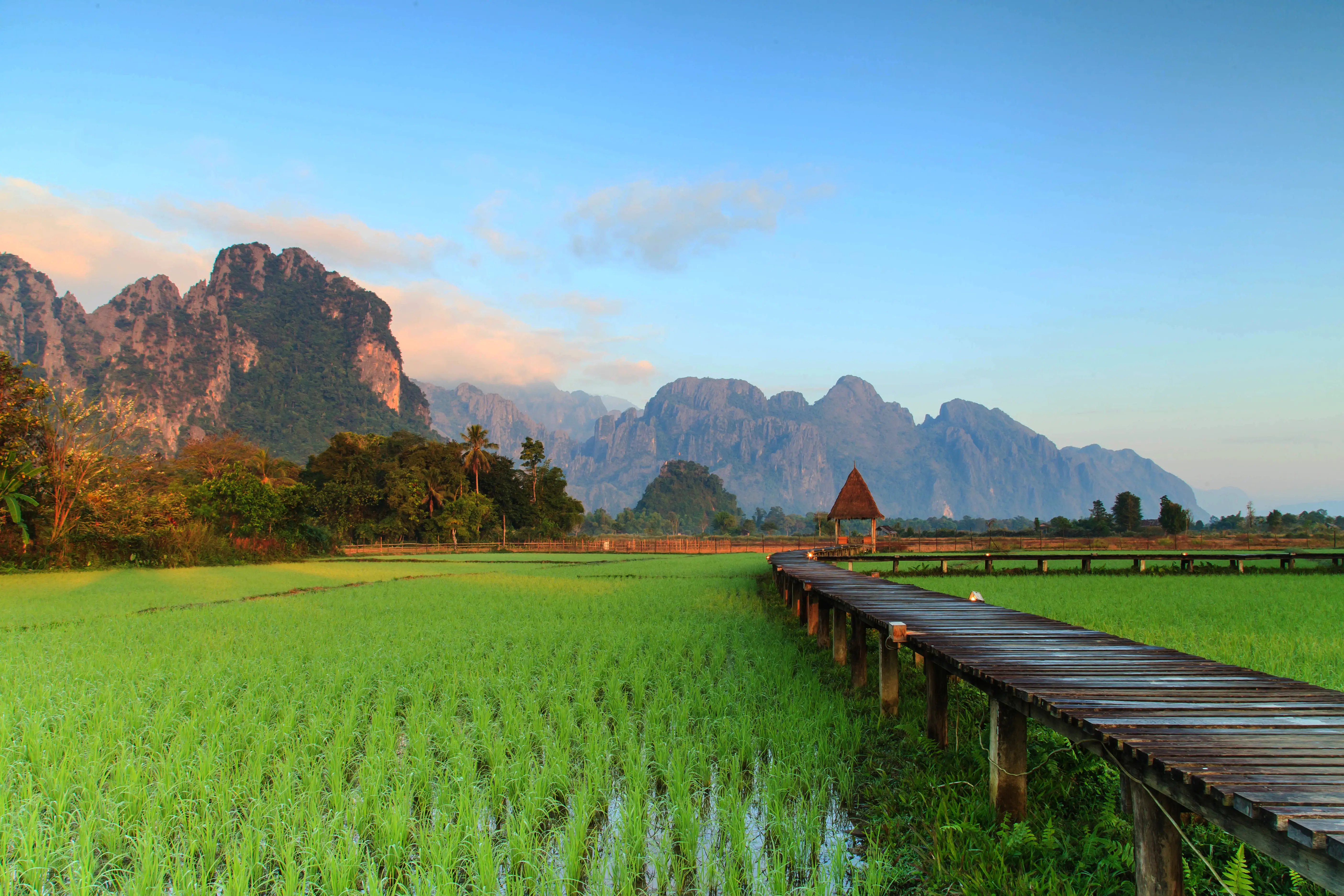 Paisagem no Laos (Fonte: Adobe Stock)